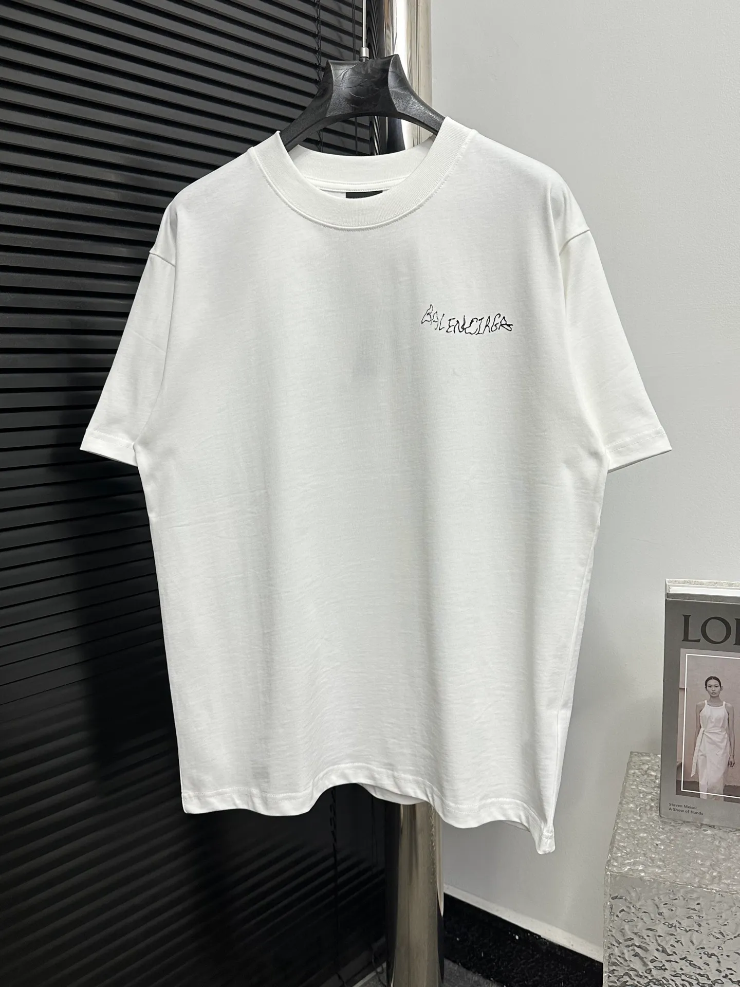 【BALENCIAGA 】 T 280 Same Style ：White Black Size：XS-L